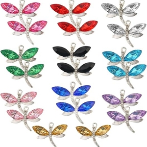 <span class=keywords><strong>Dragonfly</strong></span> quyến rũ đối với trang sức làm, kim cương kim loại men Mặt dây chuyền quyến rũ, cho vòng cổ vòng đeo tay Bông tai DIY đồ trang sức làm - Product Image 1
