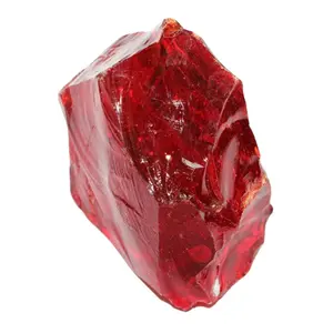Ruby Red Decorative Pebbles Glass Stones & Step Stones for Sale