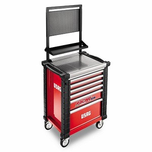 Usag <b>Tool</b> Cabinet 519 Act11 Red <b>Rolling</b> With Drawers And Top Shelf - Product Image 1