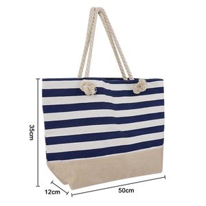 Bolsa de Compras Portátil Ligera de Lona con Diseño de Dibujos Animados Personalizada al por Mayor para Mujer, con Logotipo Impreso Personalizado para Regalo - Product Image 4