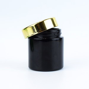 Frascos de Vidrio Vacíos de 2oz y 4oz, Coloridos, con Tapas, Frascos para Flores, Vidrio Esmerilado Negro Mate, a Prueba de Olores, Resistentes a Niños, Oscuros - Product Image 4