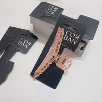 Tarjetas Ecológicas Personalizadas para Accesorios de Cabello, con Troquelado, Etiqueta Privada, Soporte para Pinzas y Horquillas, Tarjetas de Exhibición