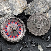 Roda Roulette Logam 7-in-1, Pemutar Dadu, Pembuat Keputusan, Fidget DND Dice untuk Dungeons and Dragons