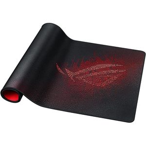 Tapis de souris de jeu Rog Sheath 900x300mm rectangulaire noir et rouge en tissu anti-frayage cousu pour le gaming - Product Image 6