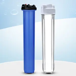 Kwaliteit Water Filter Onderdelen Transparant of Grote Blauwe 1/2 "Plastic 20" Water Filter Behuizing