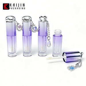 2,5ml Luxuriöse Silber-Lila Farbverlauf Kunststoff Lipgloss-<span class=keywords><strong>Tube</strong></span> Leer Anpassbar Lipgloss-Flasche Kosmetik-Verpackungsmaterialien - Product Image 4