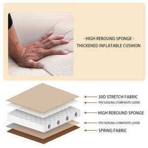 Matelas de camping gonflable et dégonflable 3D en TPU souple avec logo personnalisé pour la randonnée - Product Image 4