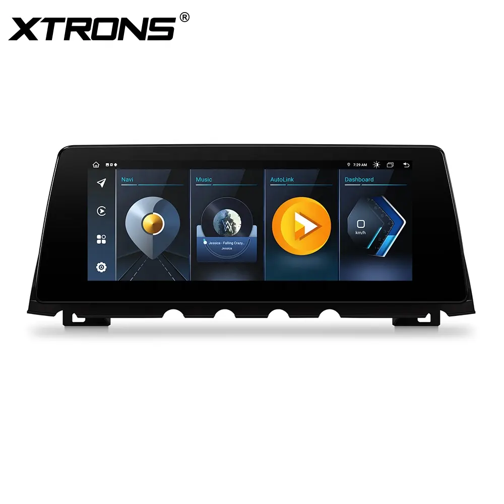 XTRONS 10.25 "Android 12 8128gカーラジオ (CP AA 4GLTEカースクリーン付き) BMW7シリーズF01 F02 2013-2015NBTナビゲーションGPS