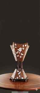 Luxury Wooden Inlay Bakhoor <b>Burner</b> Ornate Floral Incense Holder Decorative Arabic <b>Oud</b> <b>Burner</b> Handmade Eco-Friendly Aromatic Home - Product Image 5