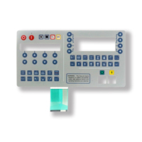 Bouton de commande personnalisé pour équipement d'instrumentation, panneau PET, circuit conducteur en pâte d'argent imprimé en sérigraphie