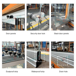 HDSAFE Exterior Frameless Movable Vidro Parede Partição Completa Porta Pilha Aberta Varanda Pátio Sunroom Escritório Partição Porta - Product Image 5