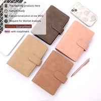 Yihe Meilleure Vente 7 Couleur 30MM-6-Anneaux A6 Multicolore En Cuir Budget Binder Portefeuille Agenda Cash Spirale pour Cadeau
