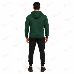 Mens Zipper Hoodie Gym Lifestyle Performance Fleece Blend Full <b>Zip</b> <b>Hooded</b> Sweatshirt Long Sleeve Athletic Jacket Relaxed Sports - Product Image 4