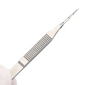 Pince à épiler droite en acier inoxydable KEWO, type inversé, pour lentilles ophtalmiques, Nucleotome de classe I, micro-instrument ophtalmique - Product Image 5