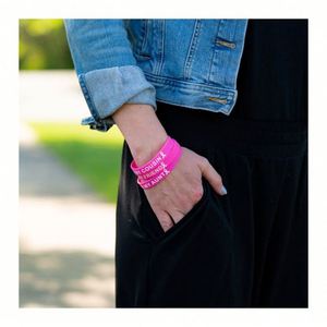 Pulsera de Silicona Personalizada para Concienciación sobre Lesiones de Médula Espinal, TBI y Linfoma, Regalo de Apoyo a la Quimioterapia, Recaudación de Fondos Benéfica - Product Image 6