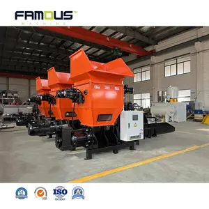 Fully Automatic EPS/XPS/PS Waste Foam Recycling Machine Styrofoam Screw Compactor