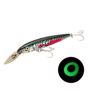 <span class=keywords><strong>Leurre</strong></span> de pêche Hard Minnow avec yeux 3D en plastique ABS, appât dur coulant, hameçons triples, pour eau douce et eau salée, matériel de pêche, support OEM ODM - Product Image 5