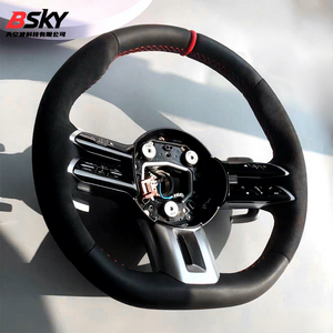 Volant en fibre de carbone pour <span class=keywords><strong>Mercedes</strong></span>-Benz W206 W205 W204 W222 W223 W213 W177 W463 <span class=keywords><strong>AMG</strong></span> GT GLS63 GLE63 SL63 G63 A45 C63 E63 - Product Image 1