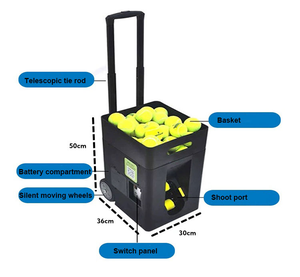 Máquina Automática de Lanzamiento de Pelotas de <span class=keywords><strong>Tenis</strong></span>, Popular y de Última Generación, para Entrenamiento y Práctica, con Control Remoto por Aplicación, Máquina Motorizada para Lanzar Pelotas de <span class=keywords><strong>Tenis</strong></span> - Product Image 5