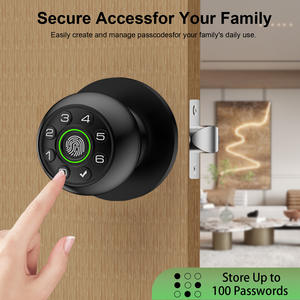 <span class=keywords><strong>Serrure</strong></span> de porte intelligente Tuya à empreinte digitale, connectée au cloud, pour entrée sans clé rechargeable, idéale pour la maison, le bureau, la chambre, l'appartement, garantissant la confidentialité - Product Image 6