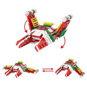 MOC2083 Nave Espacial Inquisitor de Navidad, Microfighter de la Guerra de las Galaxias, <span class=keywords><strong>Película</strong></span>, Bloques de Construcción para Armar, Juguetes de Ladrillos para Niños, 106 Piezas - Product Image 5