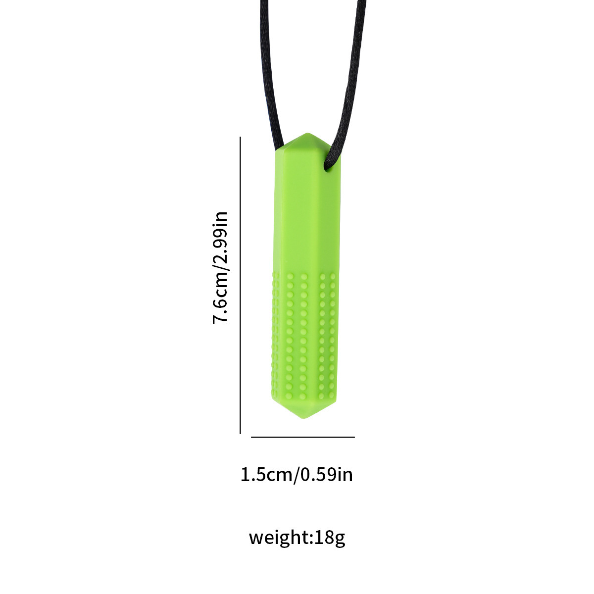Gemstone teether [green]