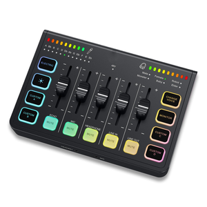 Nueva Tarjeta de Sonido Multifunción DC5V USB 2.0 XLR 3.5mm Inalámbrica con Cancelación de Ruido, Compatible con 2 Dispositivos, Mezclador de Audio en Vivo - Product Image 1