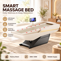 Lit de massage de luxe Zhipin avec chauffage et acupression pour hôtel, centre de bien-être, salon de beauté, relaxation à domicile, OEM ODM