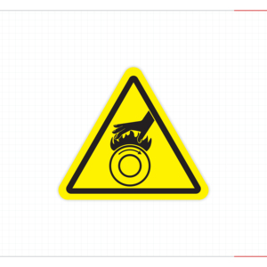 Caution Hot Surface Sticker Set Rotating Roll Burn Hazard Yellow Triangle Decal Adjoining Parts Very Hot Sign - Product Image 4