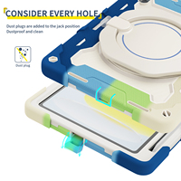 Étui de protection robuste pour tablette iPad Air 10.9 5e et 4e génération avec béquille, coque de protection antichoc à trois couches