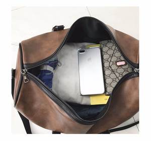 Tas Perjalanan Kulit PU Gaya Bisnis Pria Populer Barat Grosir - Product Image 4