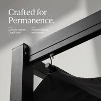 Pérgola de Acero Resistente con Toldo Deslizante Metálico para Exteriores, 2x3m, 3x3m, 3x4m, Gazebo de Jardín, Venta al Por Mayor, OEM