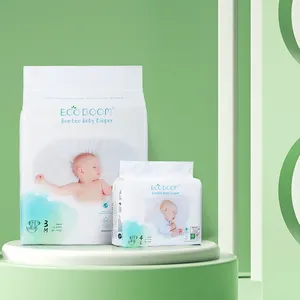 OEM ODM 74 Count M Size Baby Newborn Nappy Manufacturer Ecologic Diapers Baby Organic Diaper