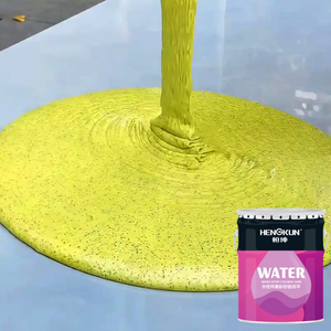 Revêtement de construction liquide auto-nivelant décoratif en sable coloré époxy, effet marbre, sans joint, pour extérieur, fabriqué en Chine - Product Image 1