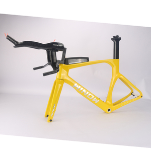 Winowsports Chanh Vàng Bóng <span class=keywords><strong>Carbon</strong></span> TT Xe đạp khung tt119 Triathlon Xe đạp khung 700 * 32c cho cơ khí & Di2 với hb052 thanh - Product Image 3