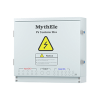 Boîtier de Combinaison Solaire Photovoltaïque MythEle 4 Entrées 1 Sortie IP65 à Fixation Murale, Boîte de Distribution CC pour Toit Résidentiel, Double Onduleur MPPT