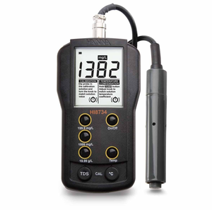 Medidor de sólidos disueltos totales (<span class=keywords><strong>TDS</strong></span>) <span class=keywords><strong>HANNA</strong></span> HI8734 Tratamiento de agua, monitoreo de calidad del agua y mediciones de laboratorio y de campo - Product Image 3