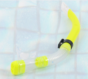 XINYIXUANPink Full Face Swim Snorkel <b>Tube</b> with Valve Flexible Diving Snorkel for Scuba Snorkeling - Product Image 4