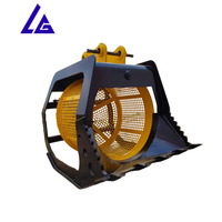 Seau de criblage hydraulique à tambour rotatif pour excavatrices dans les projets de carrière et de démolition