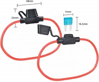 Nouveaux porte-fusibles miniatures anti-éclaboussures pour voiture, pour fusibles de coupure automobile 12V 30A, porte-fusibles ANL, bloc de fusibles Kaca 5X20 8A
