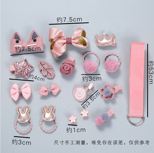 Archer Jepit Rambut Karet Anak-anak, Set 18 Buah Klip Rambut Cantik Mode Korea Gaya Baru - Product Image 6