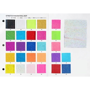 Stock Lots Brillant Deluxe Foggy Dots Feuille Métallique 4 Voies Stretch Polyamide Spandex Tissu Bikini Performance Wear Maillots De Bain Tissus - Product Image 4