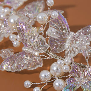 Accessoire Cheveux Fille Tendance : Bandeau Princesse <span class=keywords><strong>Couronne</strong></span> <span class=keywords><strong>de</strong></span> Papillons et Perles pour Enfants - Product Image 6