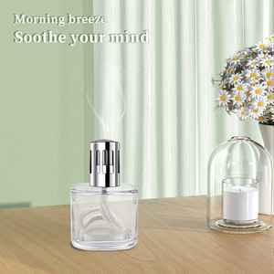 Nouvelle <span class=keywords><strong>lampe</strong></span> à parfum catalytique transparente carrée de 200 ml, compatible avec les huiles essentielles et les encens aromatiques - Product Image 5