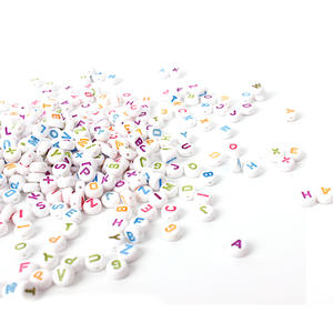 Personalizzabile 7*3mm in plastica acrilica fai da te multicolore perline sciolte fili lettere alfabetiche Decorative per fare gioielli braccialetti giocattoli - Product Image 4