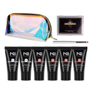 ZRKGEL acrylique étincelant vente en gros, fournitures d'ongles, étiquettes privées, couleurs scintillantes, polygel acrylique UV, Extension d'ongles polygel - Product Image 1