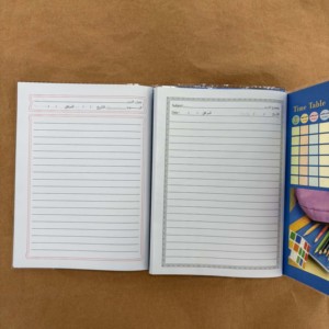 Carnets d'exercices A5 écologiques imprimés, cousus à cheval, fournitures scolaires, 100 feuilles, motifs variés, vente en gros - Product Image 3