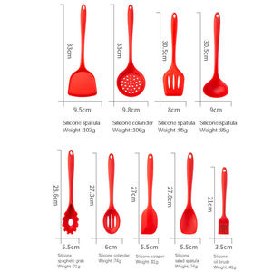 13-Piece Silicone đồ dùng nhà bếp thiết lập toàn bộ gói bao gồm thìa thìa và nấu ăn khác đồ dùng bền và dễ dàng để làm sạch - Product Image 2