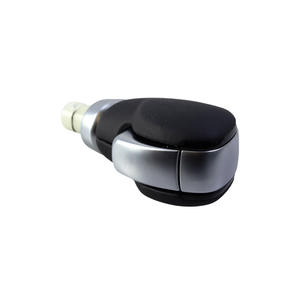 Pommeau de levier de vitesse Renault en cuir argenté ergonomique pour Koleos, accessoire intérieur pour transmission automatique - Product Image 1