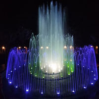 Fuente Musical Circular Mini Personalizable con Control Programable para Jardín o Plaza al Aire Libre